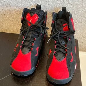 Kid Jordan Black and Red Athletic High-Tops Size 7Y